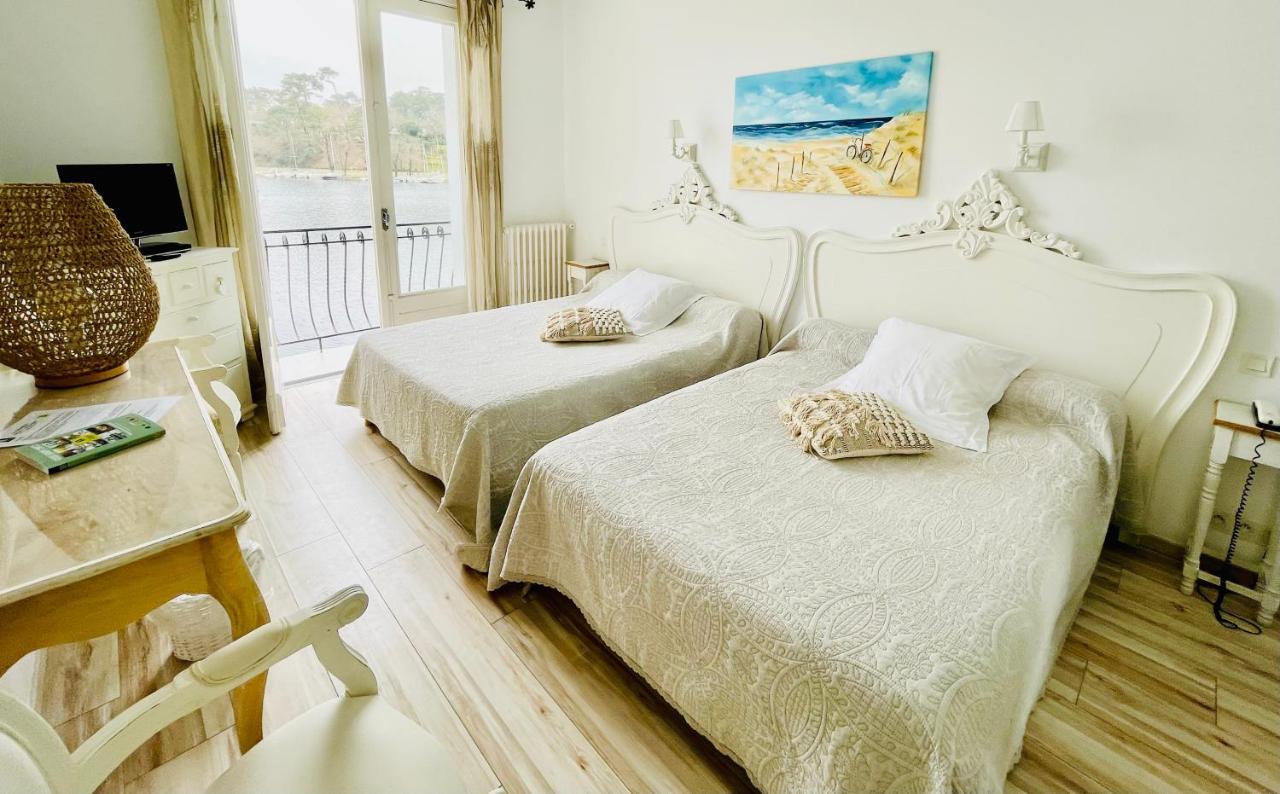 La Caravelle Logis Hotel Biscarrosse Bagian luar foto