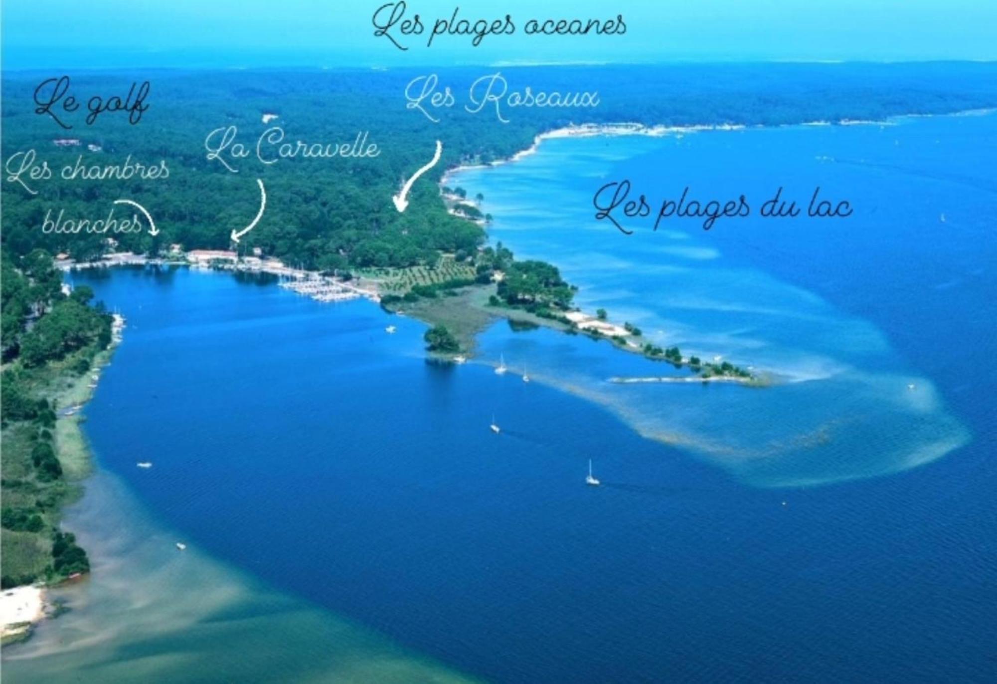 La Caravelle Logis Hotel Biscarrosse Bagian luar foto